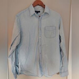 J. Crew Chambray Button Up Shirt, size M